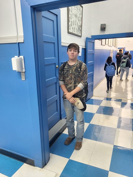 10th Grader on Camo Day of Red Ribbon Week 2022