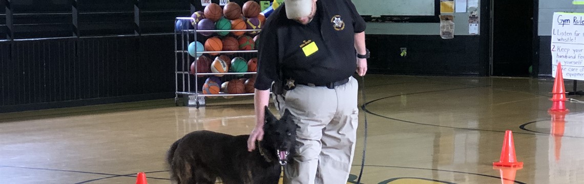 Drug Dog and Officer visit RES!
