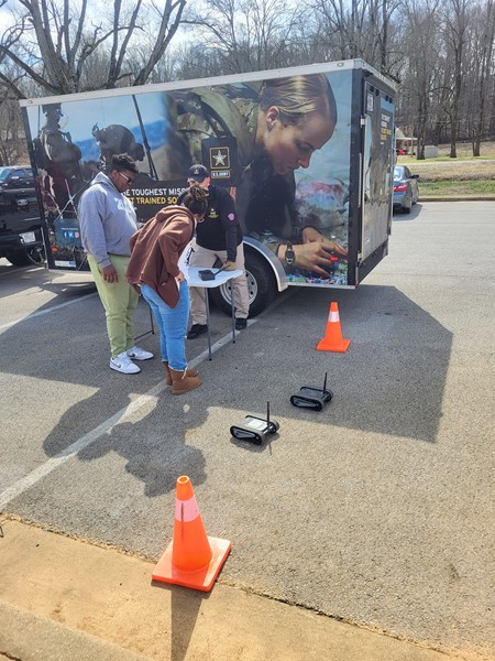 Jr. and Sr. attended the Army Stem event at the Ripley Event Center. 