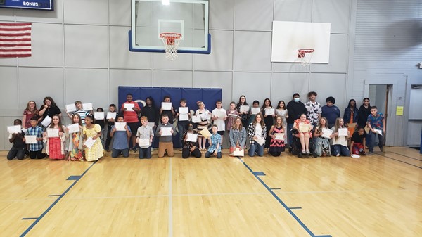 4-6 Grade Awardees
These students received awards for Proficient and Advanced Scores on last years State test and/or for highest scores in current classes. Some students also received awards for A or AB Honor Roll. 